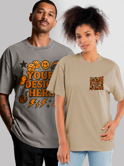 Unisex Faded Oversized T-shirt